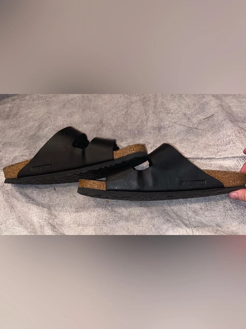 Birkenstock Arizona Strappy Sandals Vegan Leather Birko 42 Beach Comfort Soft